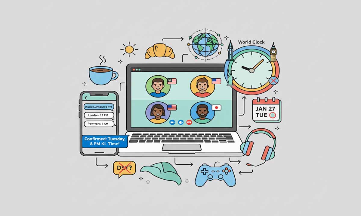 How To Schedule Online Meetups With Friends Across Multiple Time Zones